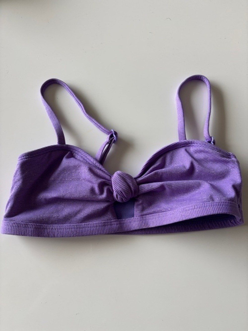 art class Purple Knotted Bikini Top